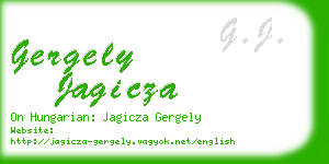 gergely jagicza business card